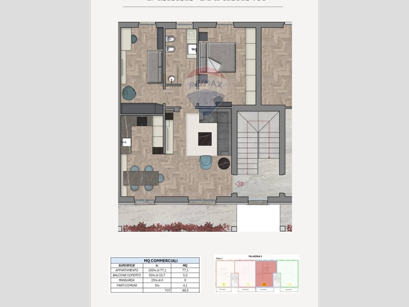 Trilocale in Vendita a Albuzzano, 162'000€, 87 m²