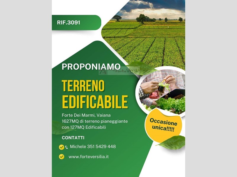 Terreno edificabile in Vendita a Forte dei Marmi, 600'000€, 2060 m²