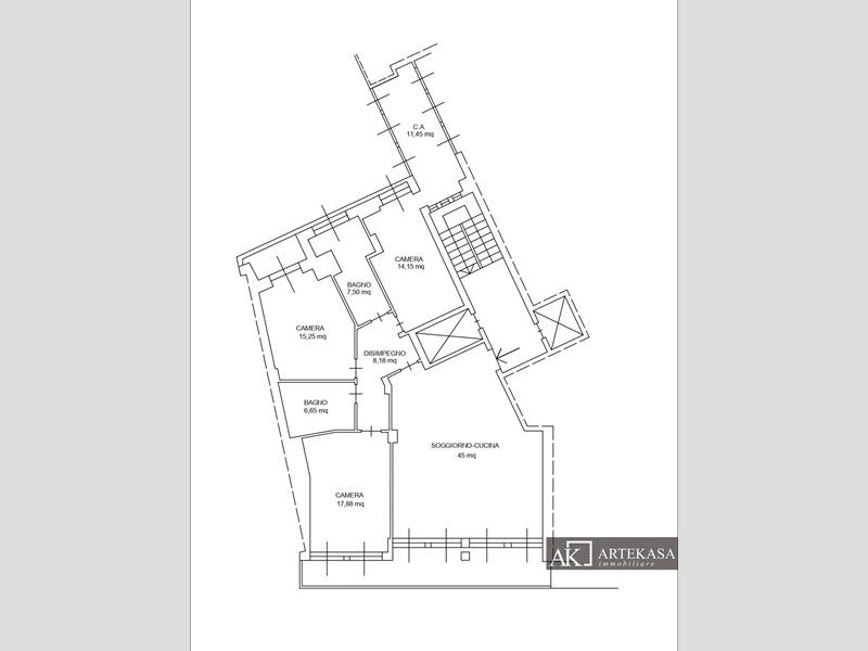 Quadrilocale in Vendita a Novara, 295'000€, 150 m²