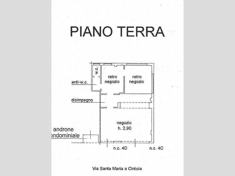 Negozio in Vendita a Firenze, 120'000€, 53 m²