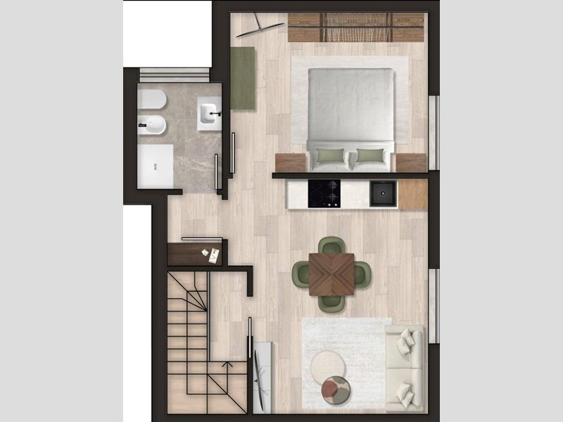 Bilocale in Vendita a Milano, 225'000€, 50 m²