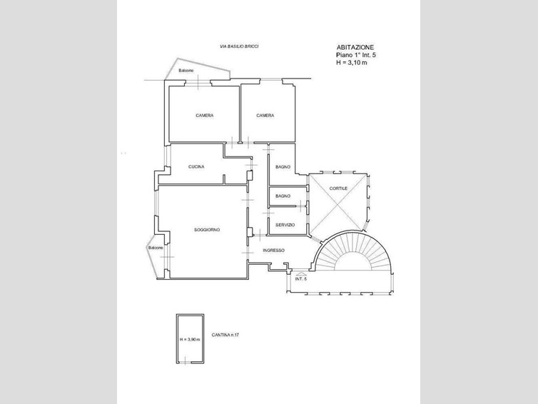 Quadrilocale in Vendita a Roma, 337'500&euro;, 121 m²
