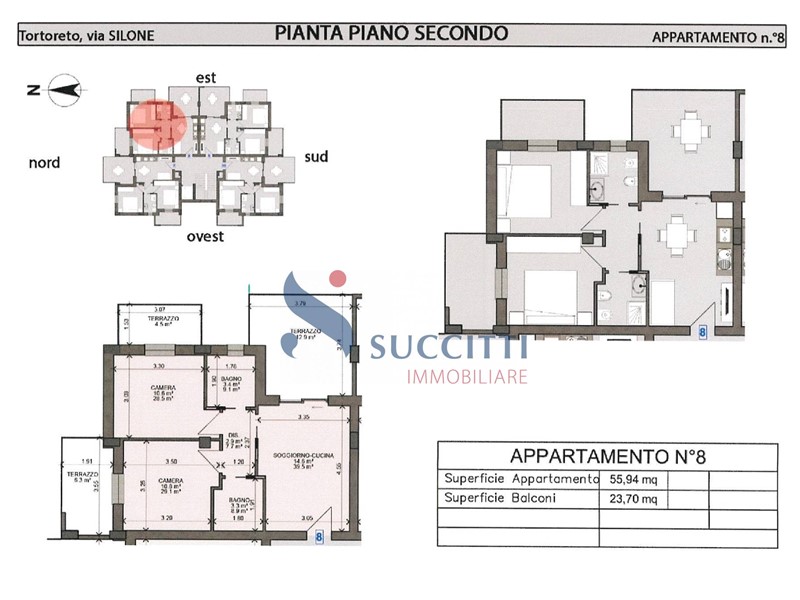 Trilocale in Vendita a Tortoreto, 230'000€, 56 m²
