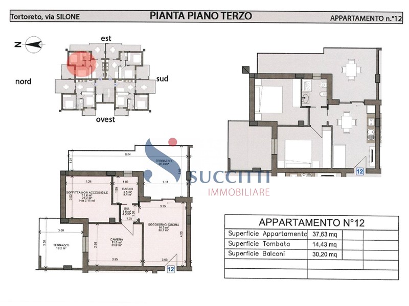 Trilocale in Vendita a Tortoreto, 226'600€, 52 m²
