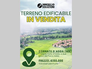 Terreno edificabile in Vendita a Cornate d'Adda, 150'000€, 1050 m²