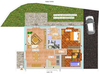 Trilocale in Vendita a Algua, 100'000€, 110 m²