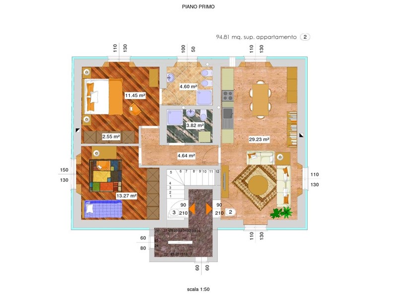 Trilocale in Vendita a Algua, 70'000€, 100 m²