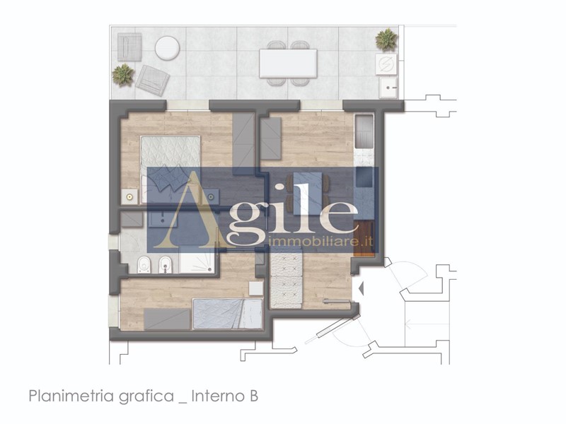 Trilocale in Vendita a San Benedetto del Tronto, 200'000€, 51 m²