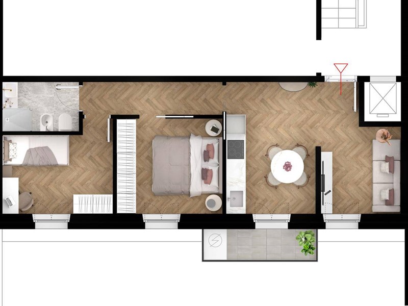 Trilocale in Vendita a San Benedetto del Tronto, 218'000&euro;, 60 m²