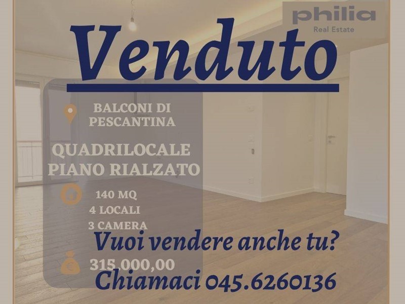 Appartamento in Vendita a Pescantina, 315'000&euro;, 140 m²