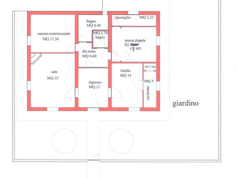 Appartamento in Vendita a Bientina, 285'000€, 167 m²