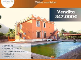 Villa in Vendita a Trabia, 347'000€, 270 m²