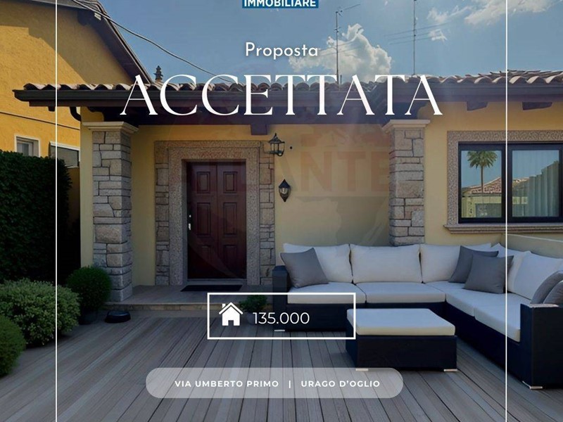 Trilocale in Vendita a Urago d'Oglio, 135'000€, 82 m²