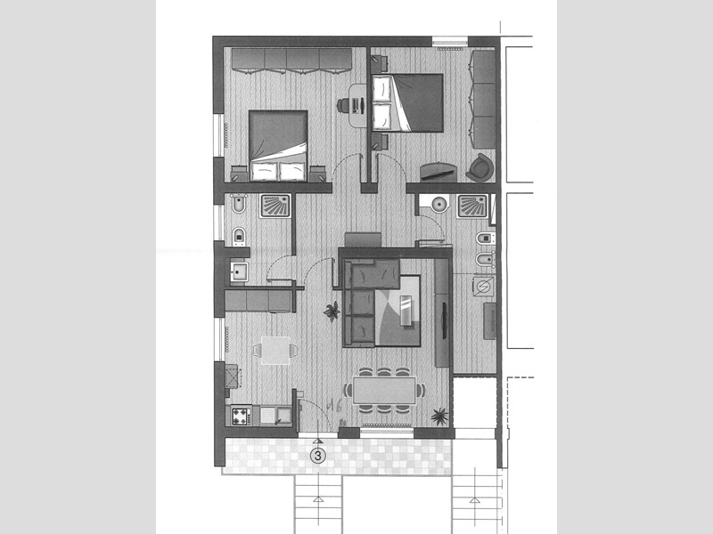 Trilocale in Vendita a Pesaro, 250'000&euro;, 96 m²