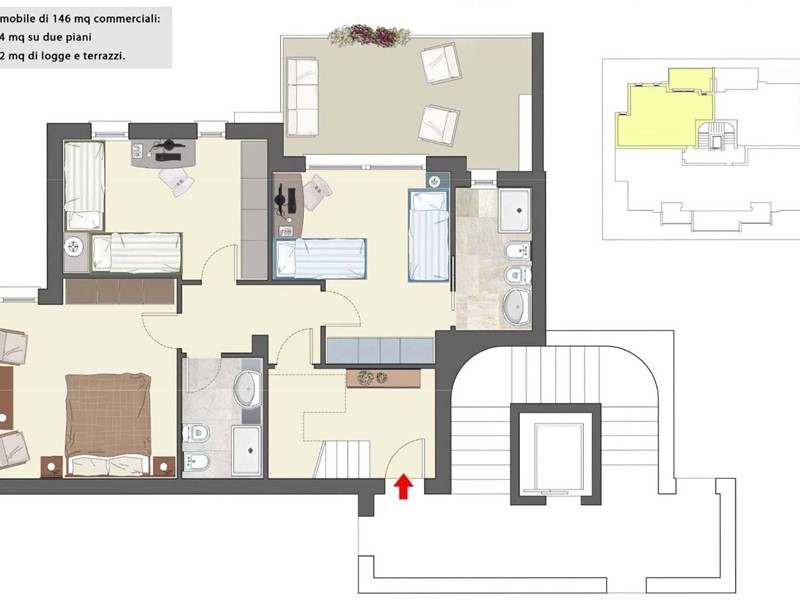 Villa in Vendita a Pesaro, 330'000&euro;, 134 m²