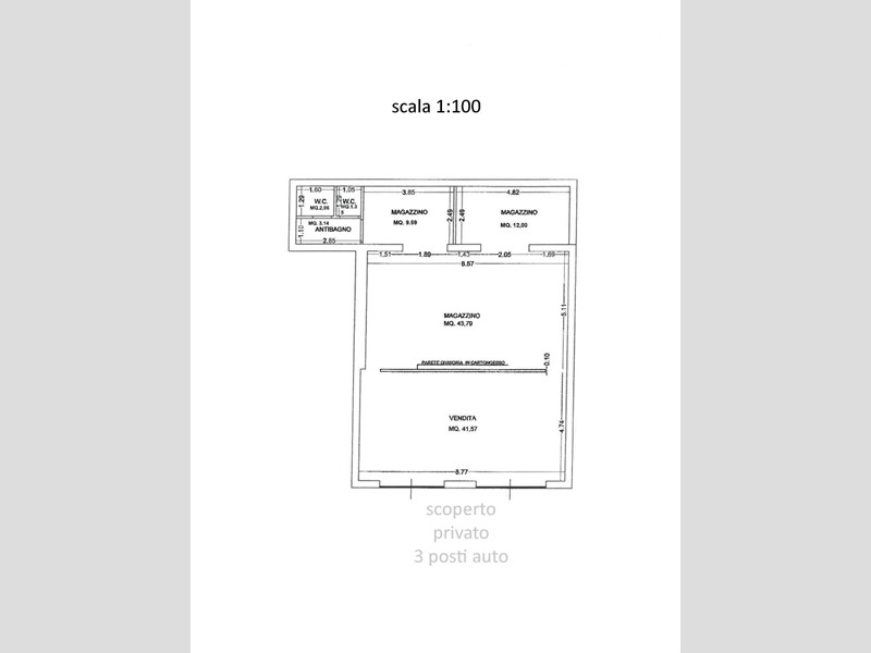 Immobile commerciale in Vendita a Pesaro, 220'000&euro;, 129 m²