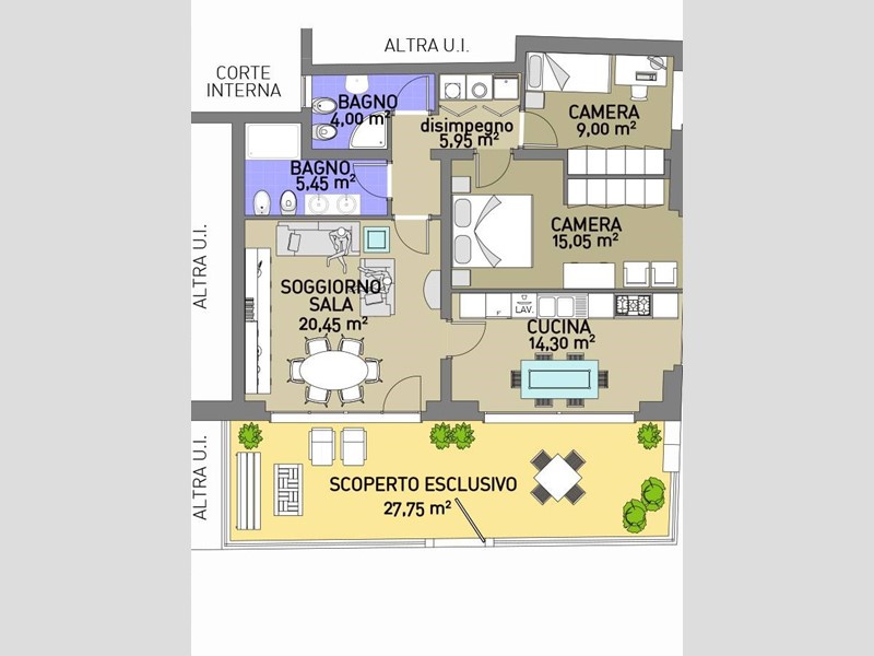 Quadrilocale in Vendita a Pesaro, 180'000&euro;, 96 m²