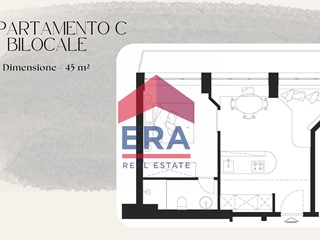 Bilocale in Vendita a Milano, 315'000€, 45 m²