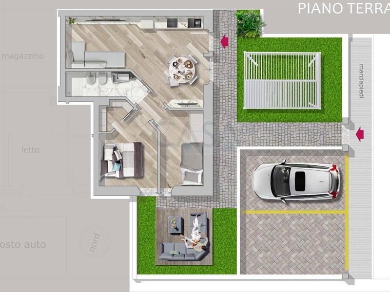 Trilocale in Vendita a San Benedetto del Tronto, 210'000€, 60 m²