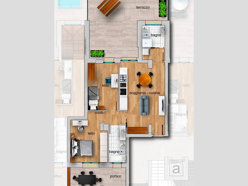 Trilocale in Vendita a Campobasso, 189'600€, 84 m²