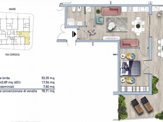 Bilocale in Vendita a Termoli, 155'000&euro;, 79 m²