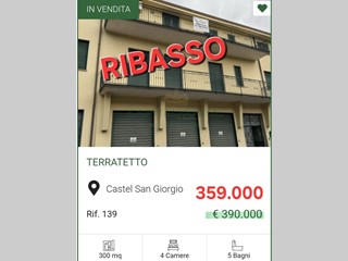 Appartamento in Vendita a Castel San Giorgio, 359'000€, 300 m²