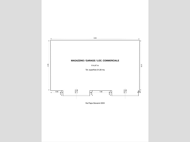 Magazzino in Vendita a Chieti, 30'000€, 31 m²