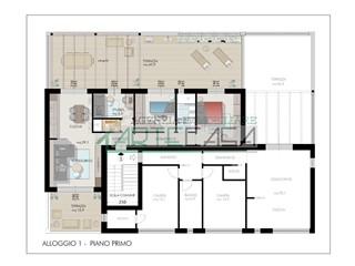 Quadrilocale in Vendita a Cascina, 315'000€, 90 m², con Box