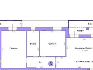 Trilocale in Vendita a San Mauro Pascoli, zona SAN MAURO PASCOLI, 275'000€, 95 m²
