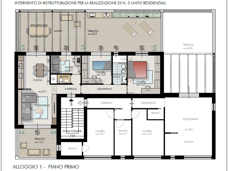 Appartamento in Vendita a Cascina, 315'000€, 90 m²