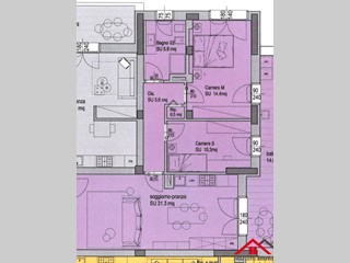 Trilocale in Vendita a Pisa, 330'000€, 81 m²