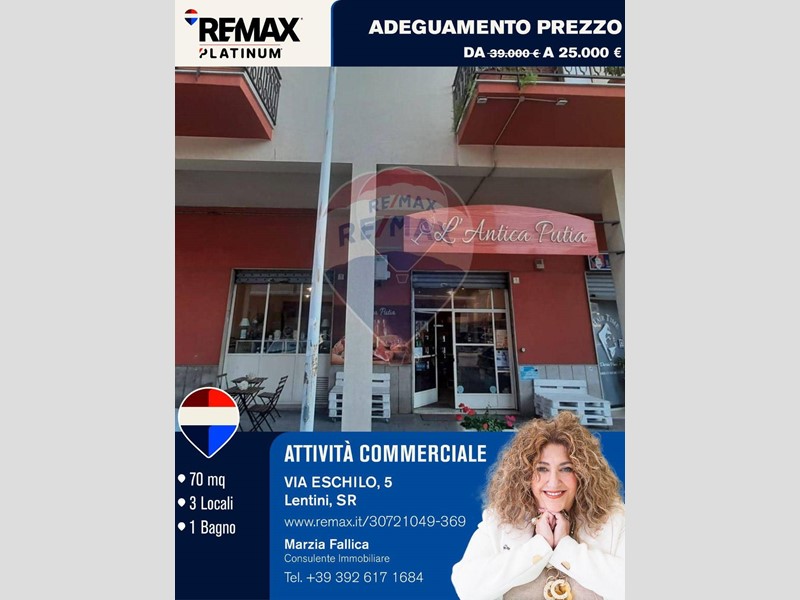 Attività commerciale in Vendita a Lentini, 25'000€, 70 m²
