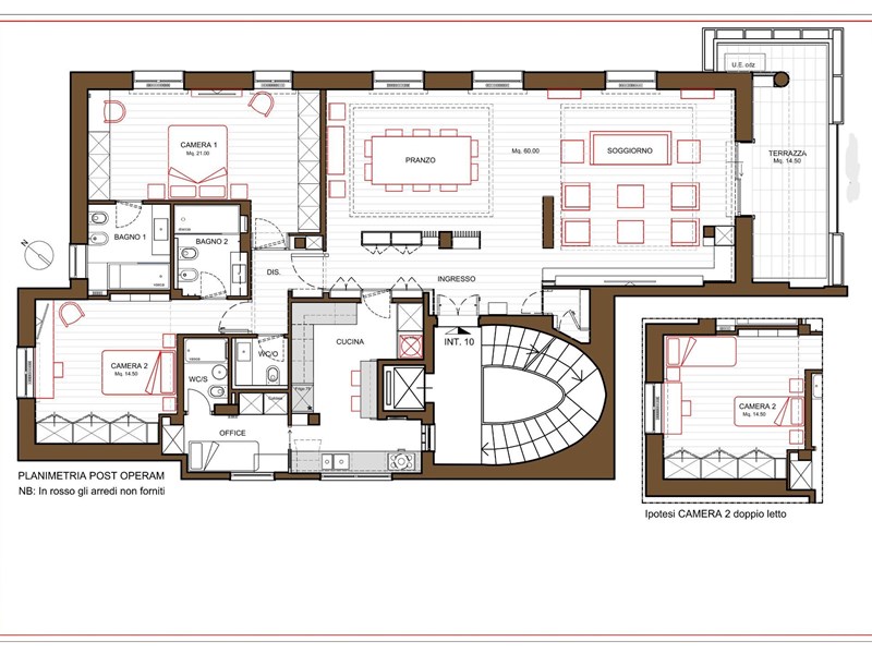 Appartamento in Affitto a Roma, zona AVENTINO, 5'000€, 180 m², arredato