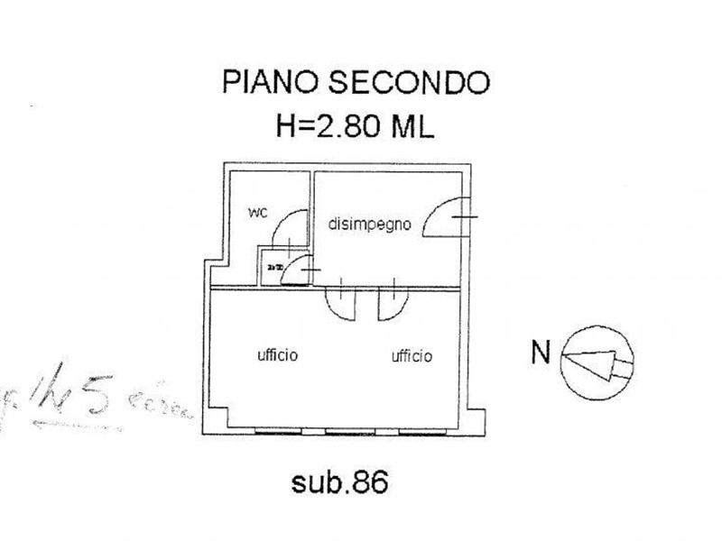 Ufficio in Vendita a Bibbiena, 70'000€, 45 m²