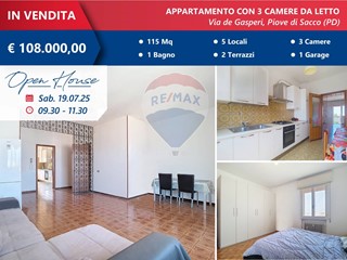 Appartamento in Vendita a Piove di Sacco, 108'000€, 115 m²