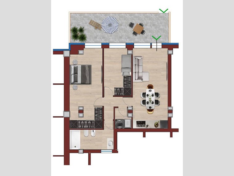 Trilocale in Vendita a Porto San Giorgio, 392'000&euro;, 80 m²