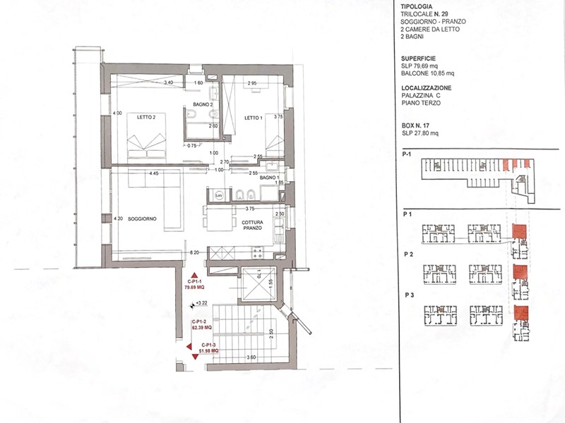 Trilocale in Vendita a Cusano Milanino, 390'600€, 91 m²