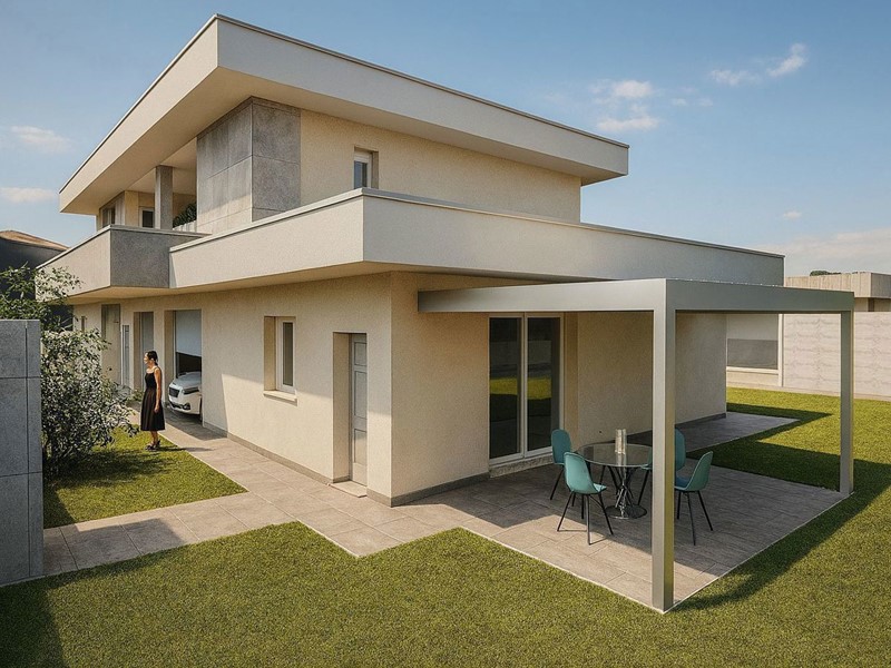 Villa bifamiliare in Vendita a Castrezzato, 330'000€, 130 m²