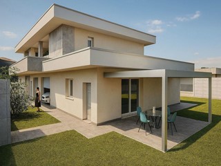 Villa bifamiliare in Vendita a Castrezzato, 330'000€, 130 m²