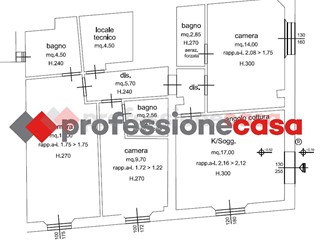 Quadrilocale in Vendita a Pisa, 250'000€, 85 m²