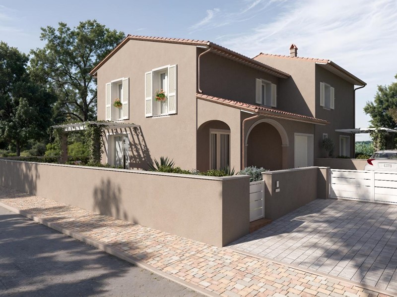 Villa bifamiliare in Vendita a Pontedera, 480'000€, 145 m², con Box