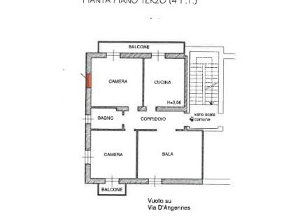 Appartamento in Vendita a Alessandria, 18'075€, 108 m²