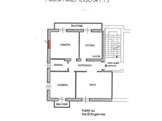 Appartamento in Vendita a Alessandria, 18'075€, 108 m²