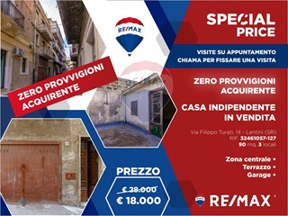 Casa Indipendente in Vendita a Lentini, 18'000€, 90 m²