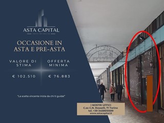 Negozio in Vendita a Torino, 76'883€, 131 m²