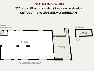 Immobile commerciale in Vendita a Catania, 440'000&euro;, 217 m²