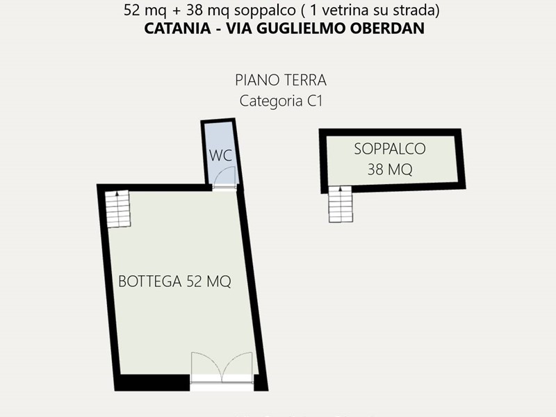 Immobile commerciale in Vendita a Catania, 145'000&euro;, 52 m²