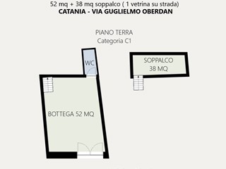 Immobile commerciale in Vendita a Catania, 145'000&euro;, 52 m²