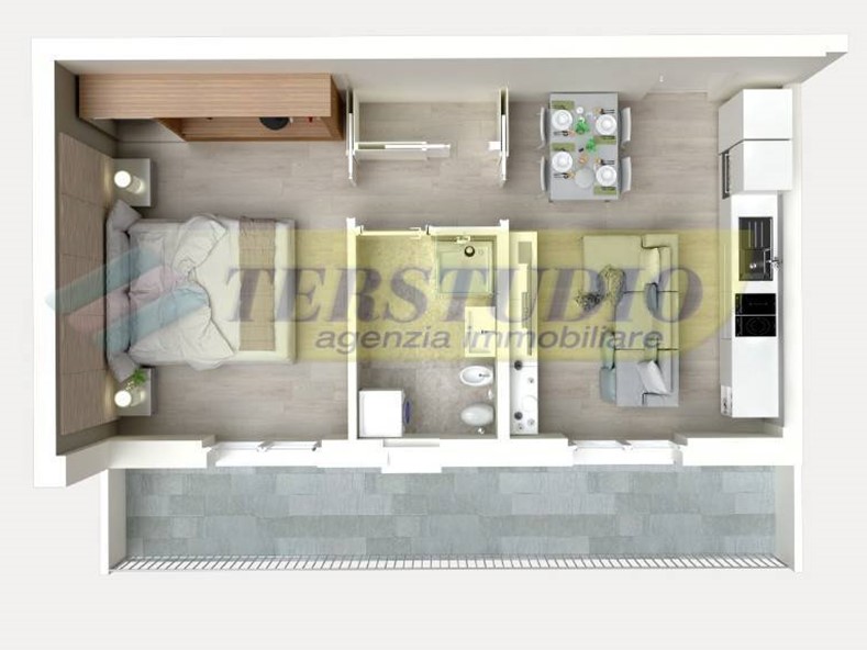 Bilocale in Vendita a Cologno al Serio, 125'000€, 61 m²