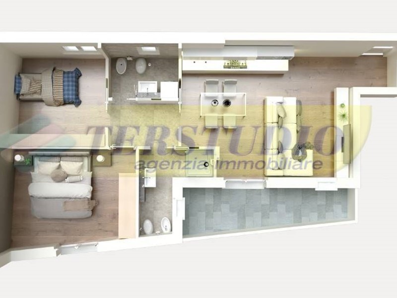 Trilocale in Vendita a Cologno al Serio, 165'000€, 80 m²